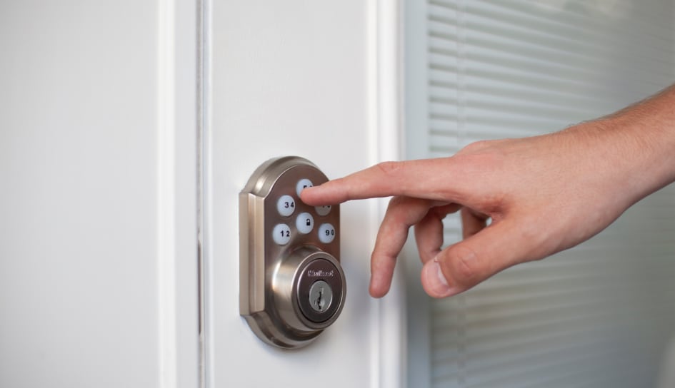 ADT smartlock on a Washington, DC home